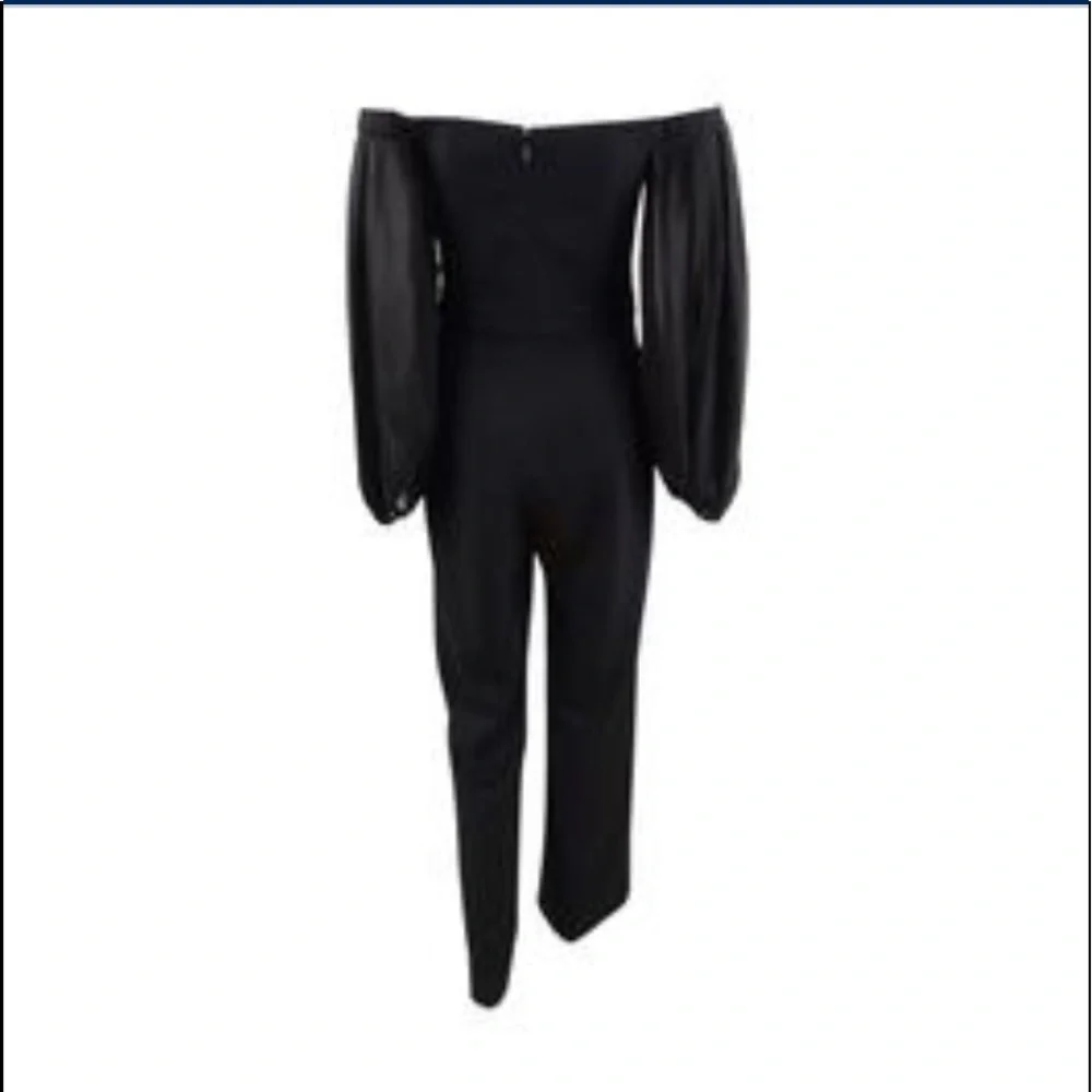 Vince Camuto Black Off-Shoulder Jumpsuit - Picture 5 of 6